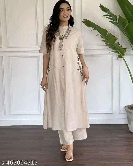 V embroidery work Full Dupatta Set