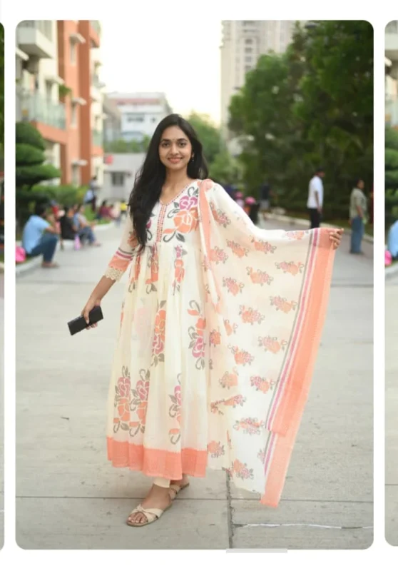 Embroidery dupatta set