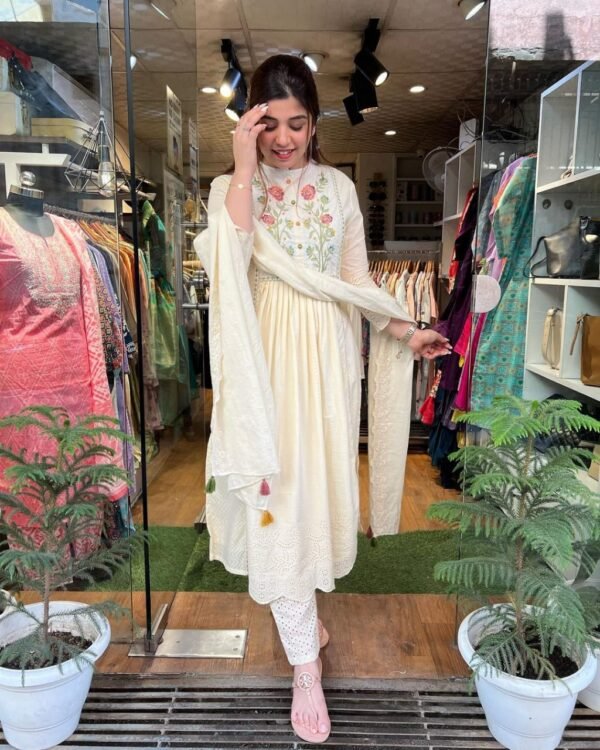 A-Line paint  kurta with pant set