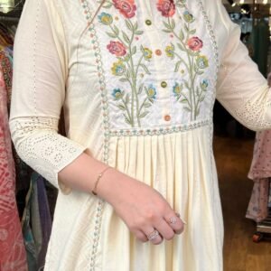 A Line kurta with paint set 2