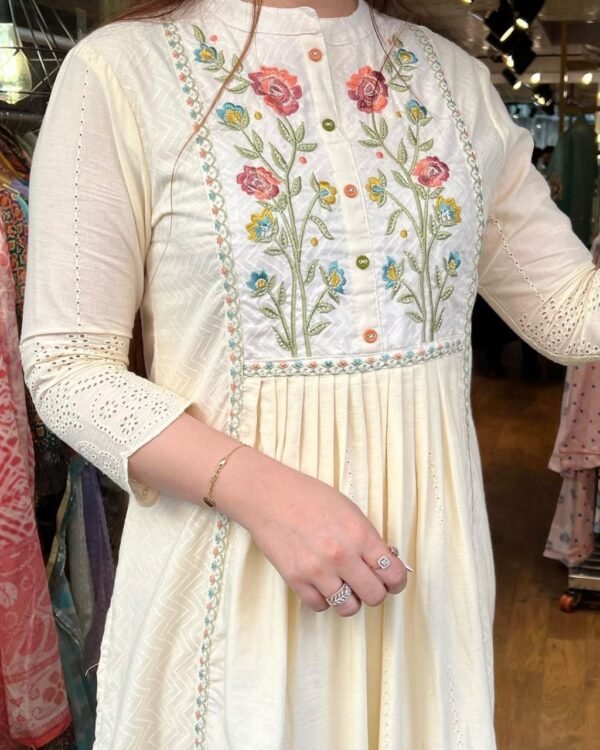 A Line kurta with paint set 2