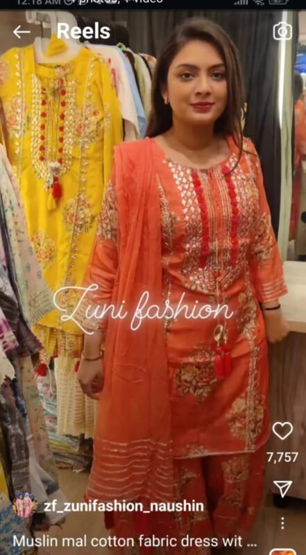 Anarkali short kurti paire