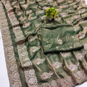 Dazzling Fendi Gold Saree