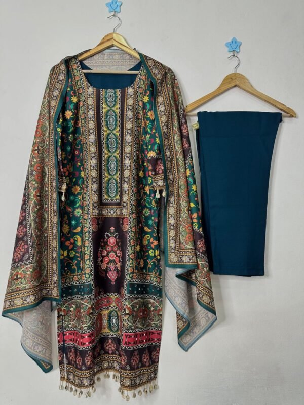 Kurti-Pant-Dupatta-With-Original-Kodi-Lace