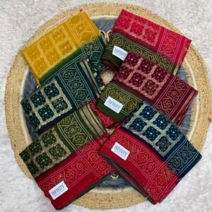 Saree Bandhani Desigen
