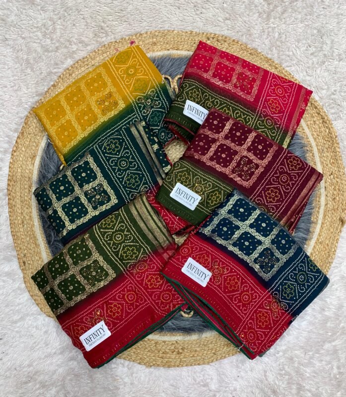 Saree Bandhani Desigen
