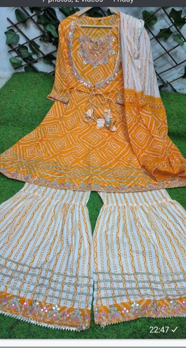 Suit With Sharara