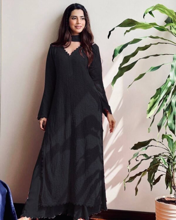 Faux Georgette Embroidered Suit Set