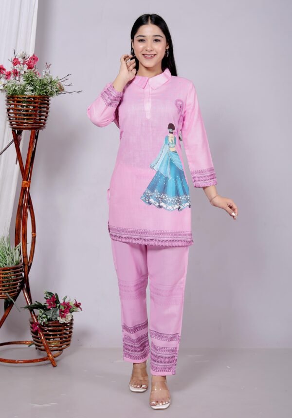 women-print cord set - Image 4