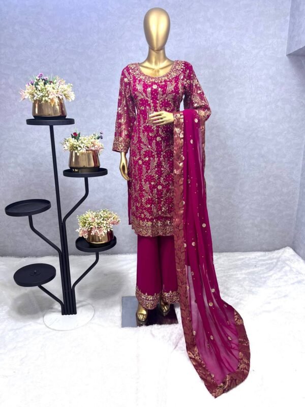 3Pc's Kurti Plazzo Set