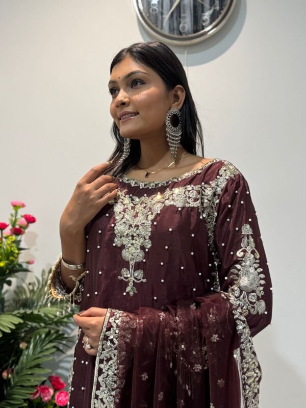 Embroidered Palazzo Top