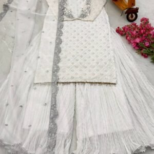 Embroidered Palazzo Top