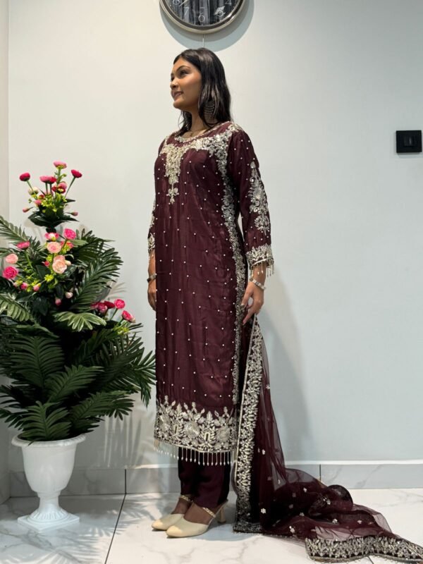 Top-Bottom And Dupatta Set - Image 4