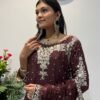 Embroidered Palazzo Top
