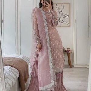 Embroidered Palazzo Top