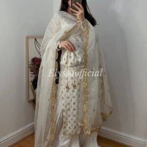 Embroidered Palazzo Top