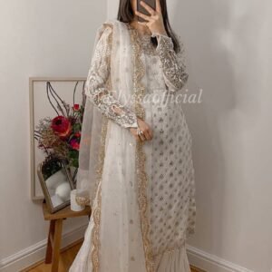 Embroidered Palazzo Top