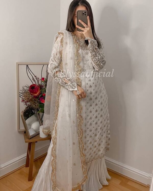 Embroidered Palazzo Top
