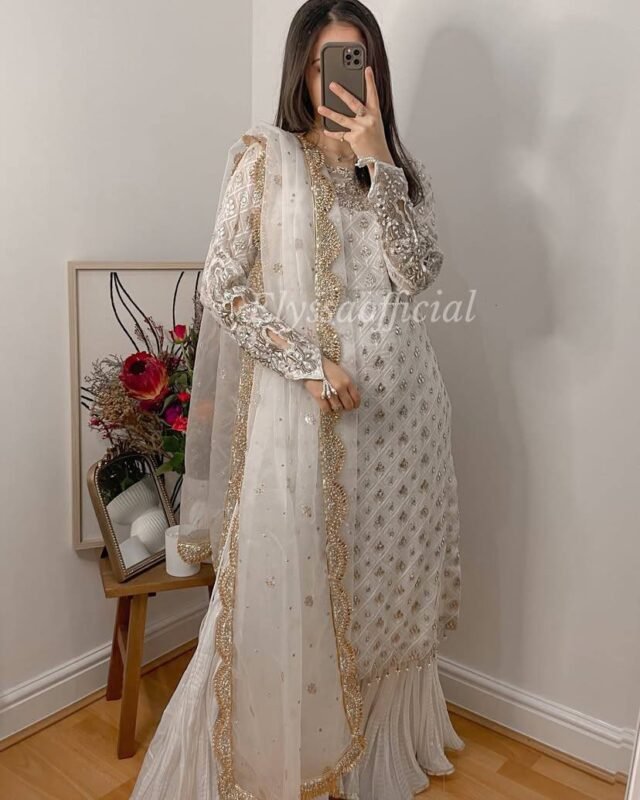 Embroidered Palazzo Top