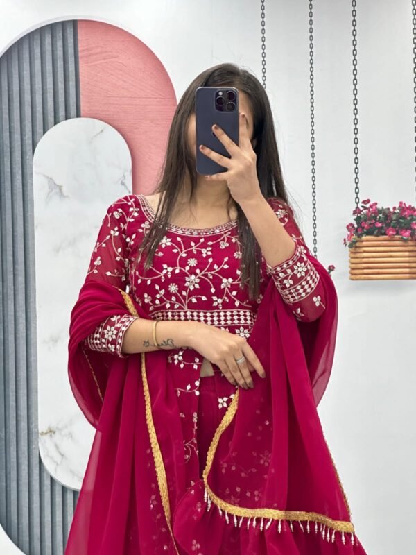Embroidered Palazzo Top - Image 4