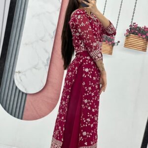 Embroidered Palazzo Top