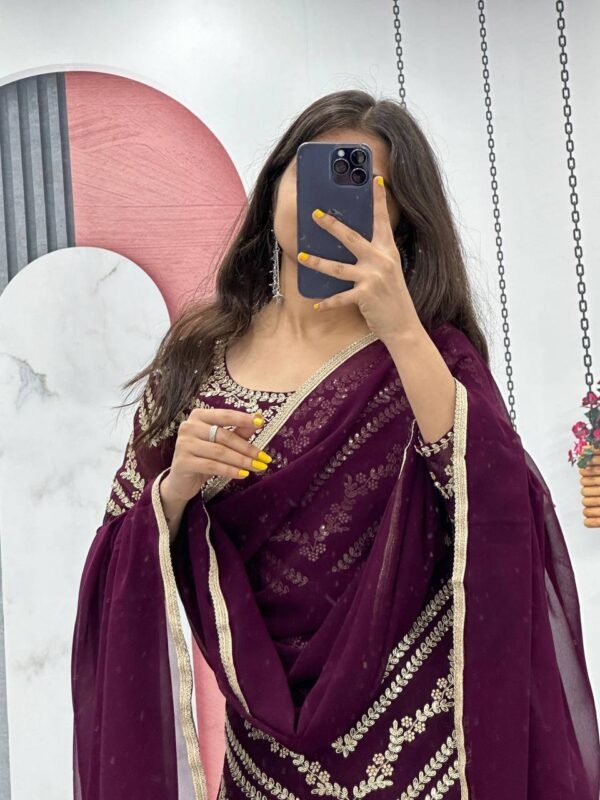 Embroidered Suit & Sharara set