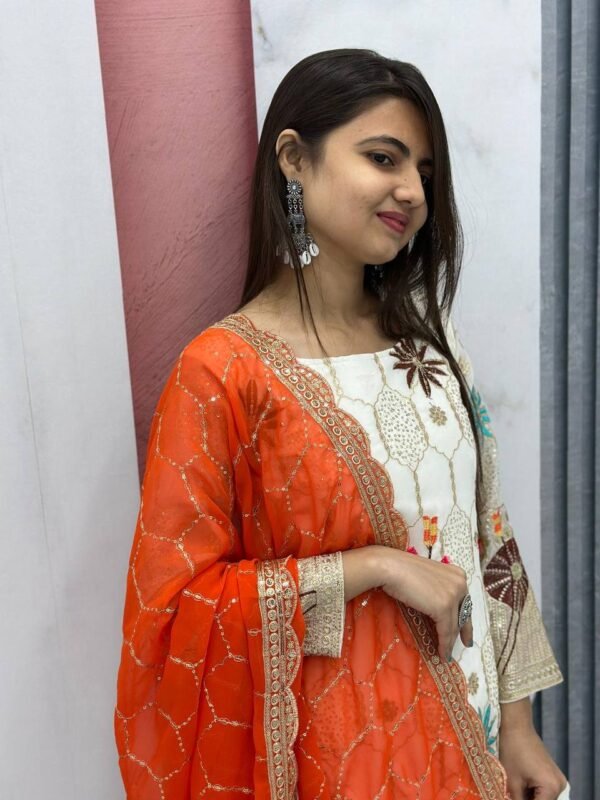 Embroidered Suit & Sharara