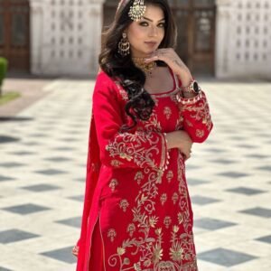 Embroidered Suit & Sharara