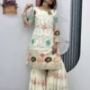 Embroidered Suit & Sharara