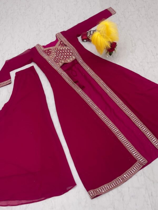 Festival Shrug & Plazza With Choli - Image 4