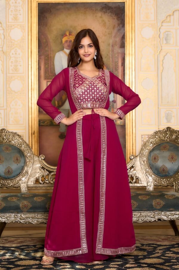 Festival Shrug & Plazza With Choli