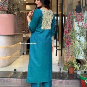 Floral Organza Cotton Kurta Set