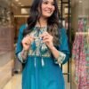 Floral Organza Cotton Kurta Set