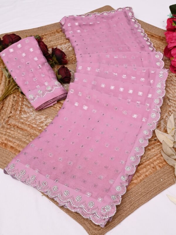 Premium Moss Buti Saree