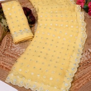 Premium Moss Buti Saree
