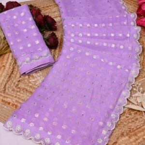 Premium Moss Buti Saree