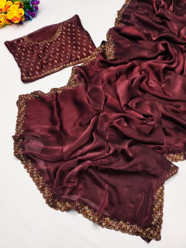 Premium Satin Saree C