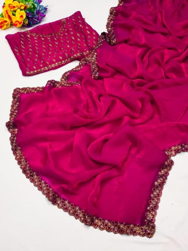 Premium Satin Saree R