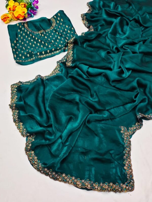 Premium Satin Saree B