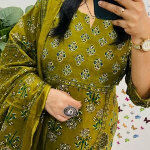 Pure fine Cotton fabric Kurti with Pant Dhani