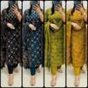 Pure fine Cotton Fabric Kurti with Pant Multi