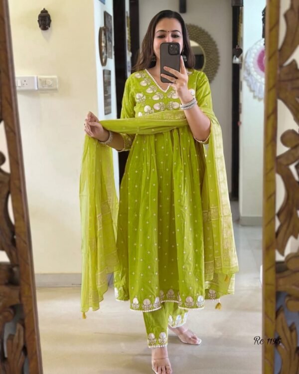 Pure fine Cotton fabric Kurti with Pant Pairot