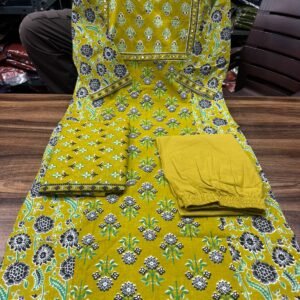 Pure fine Cotton fabric Kurti with Pant Dhani