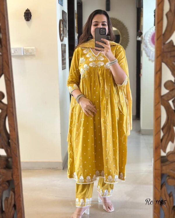 Pure fine Cotton fabric Kurti with Pant Ye