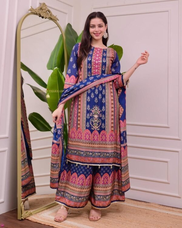 Sharara Suits Set with Chanderi Dupatta