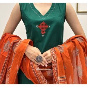Trendy A Line Kurti Set
