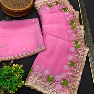 Shifan Saree with Jarkan Work