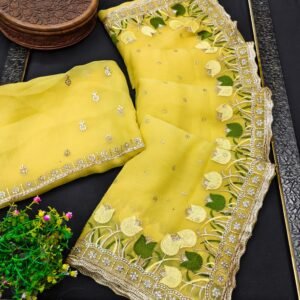 Shifan Saree with Jarkan Work