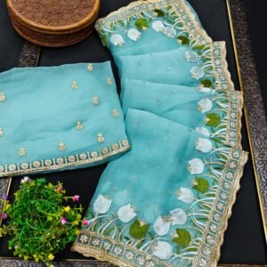 Shifan Saree with Jarkan Work